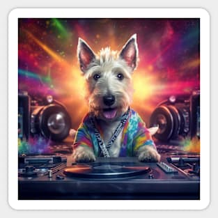 DJ Dog Sticker